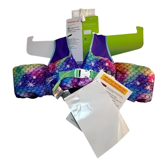 Speedo Splash Jammer Purple Youth Life Jacket Vest, Child Weight Range 33-55 lbs - Picture 3 of 3